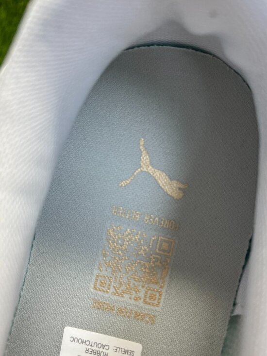 Puma Court Leather Womens Size 9 White Gold Athletic Lifestyle Shoes Sneakers - Picture 8 of 10